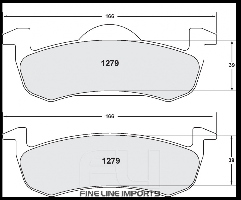 1279 CARBON METALLIC BRAKE PAD SET (PFC-1279.22)