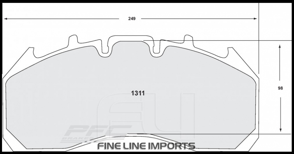 1311 BRAKE PAD SET ANTI-CORROSION (PFC-1311.12)