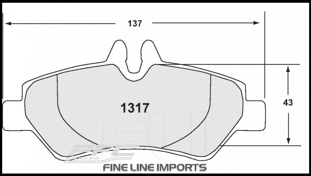 1317 Z-RATED BRAKE PAD SET (PFC-1317.10)