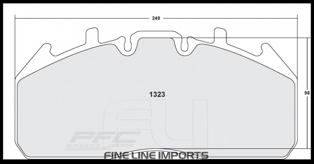 1323 BRAKE PAD SET ANTI-CORROSION (PFC-1323.12)