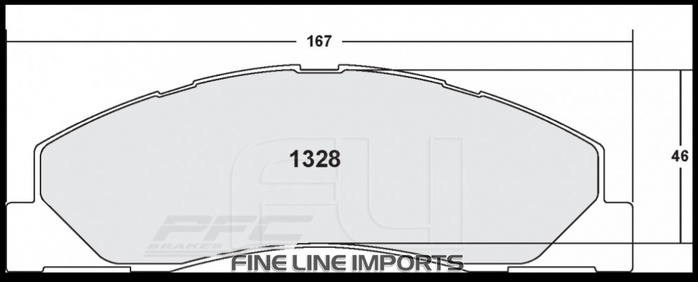 1328 CARBON METALLIC BRAKE PAD SET (PFC-1328.22)