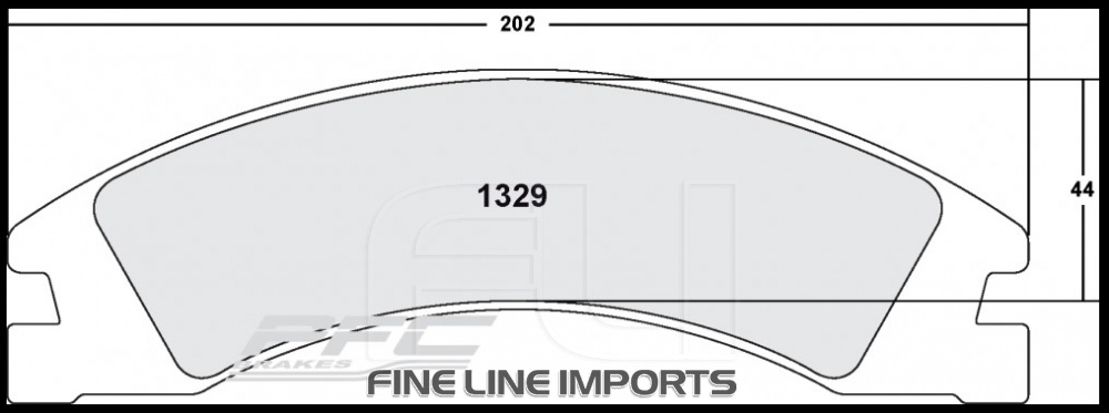 1329 CARBON METALLIC BRAKE PAD SET (PFC-1329.22)