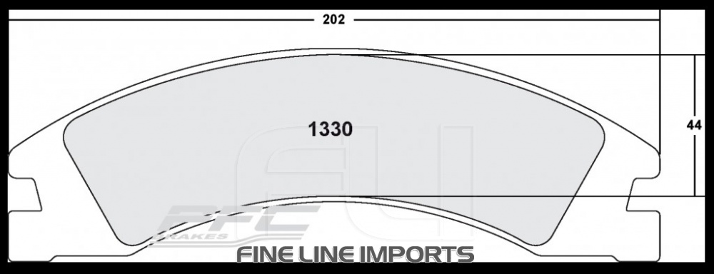 1330 CARBON METALLIC BRAKE PAD SET (PFC-1330.22)