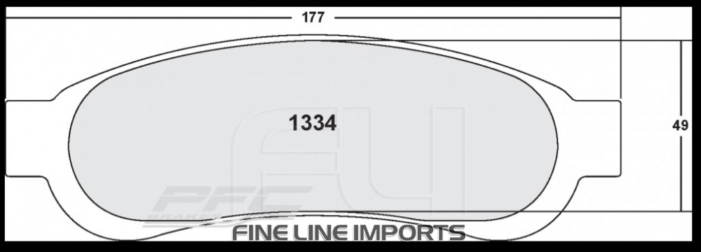1334 Z-RATED BRAKE PAD SET (PFC-1334.11)