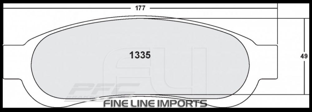 1335 CARBON METALLIC BRAKE PAD SET (PFC-1335.22)