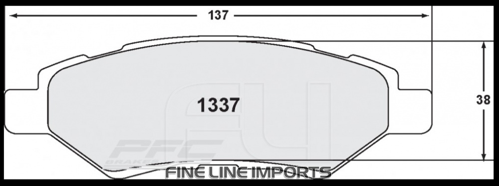 1337 Z-RATED BRAKE PAD SET (PFC-1337.10)