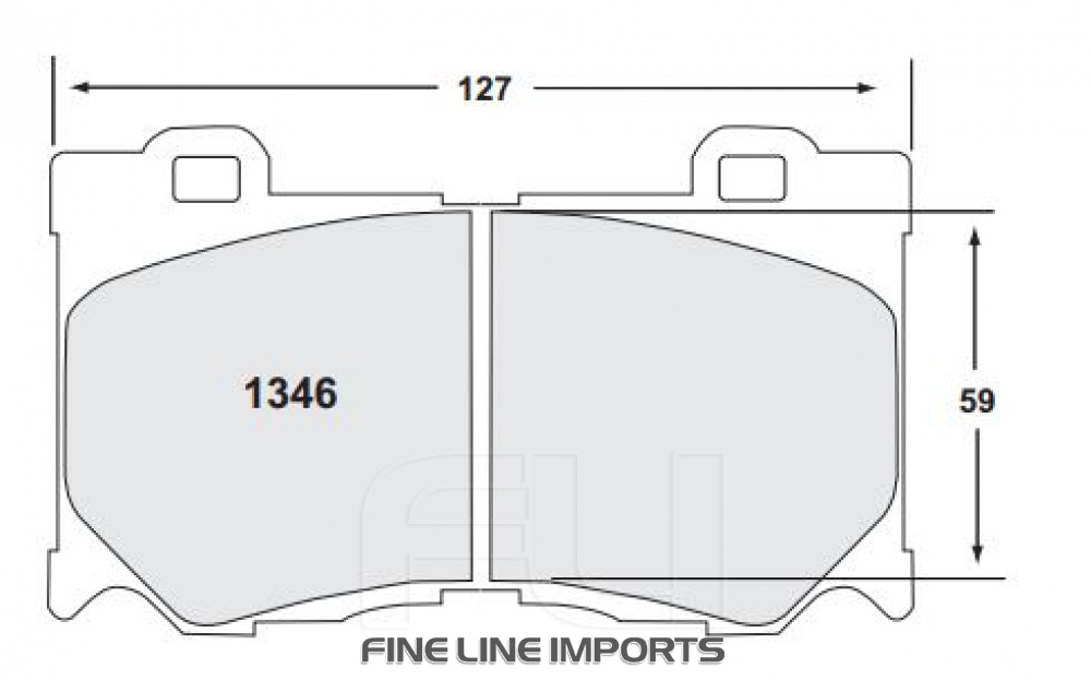 1346 Z-RATED BRAKE PAD SET (PFC-1346.10)
