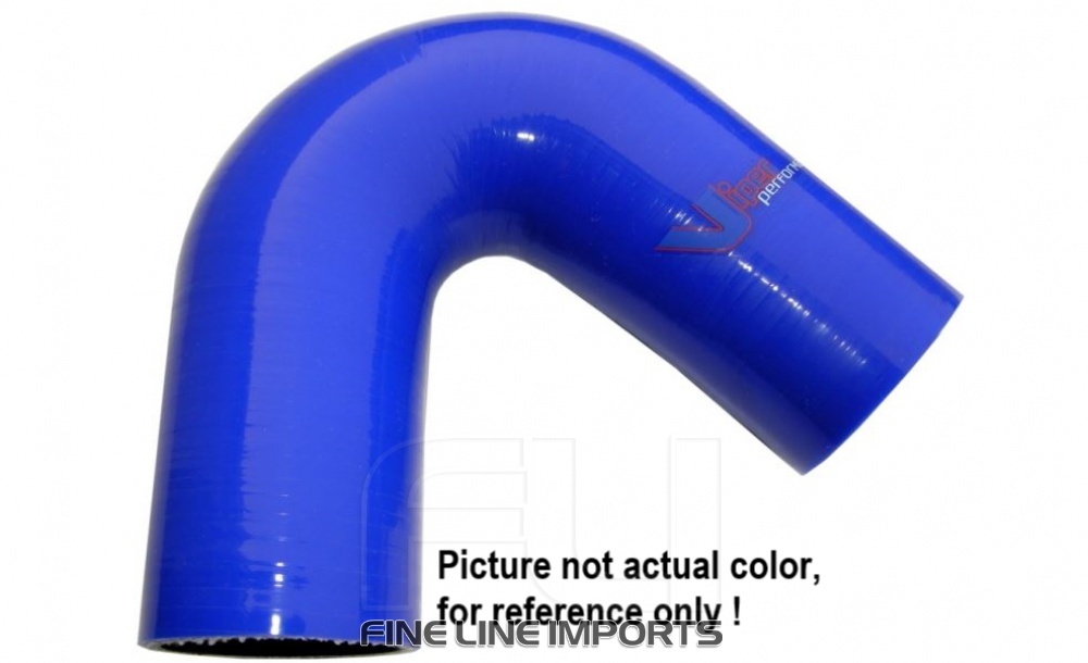 135 Graden Bocht Polyester 102mm Zwart