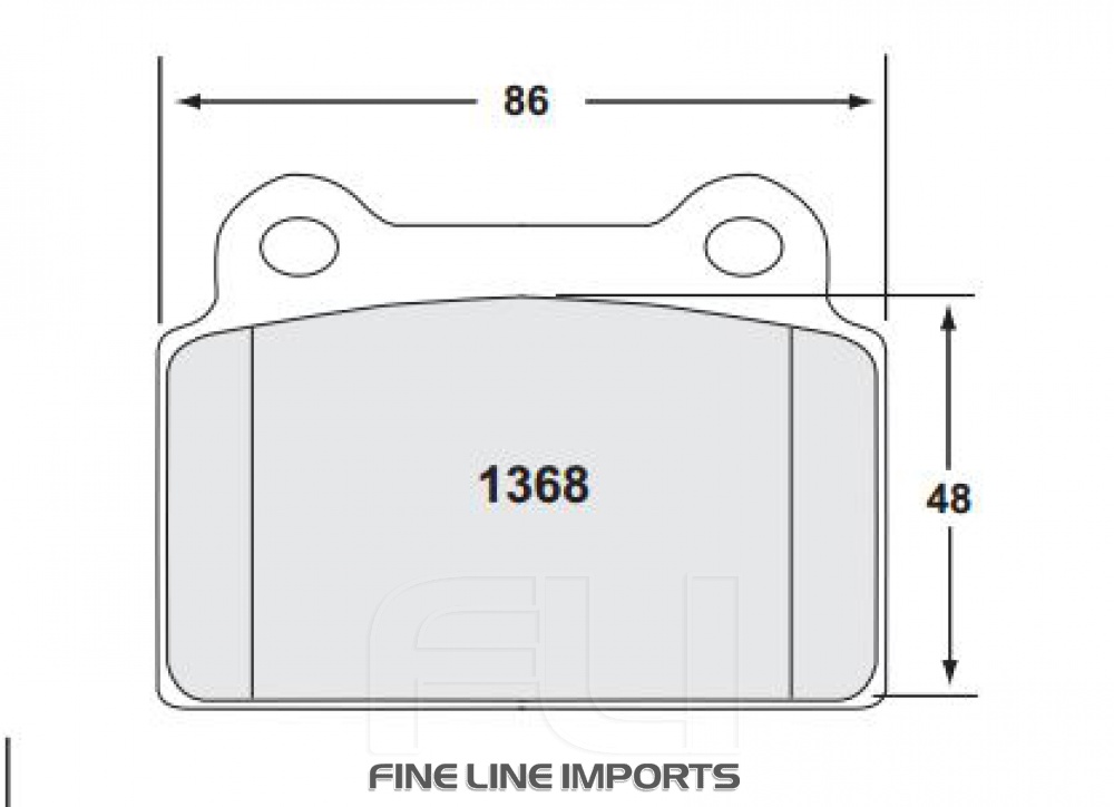 1368 Z-RATED BRAKE PAD SET (PFC-1368.10)