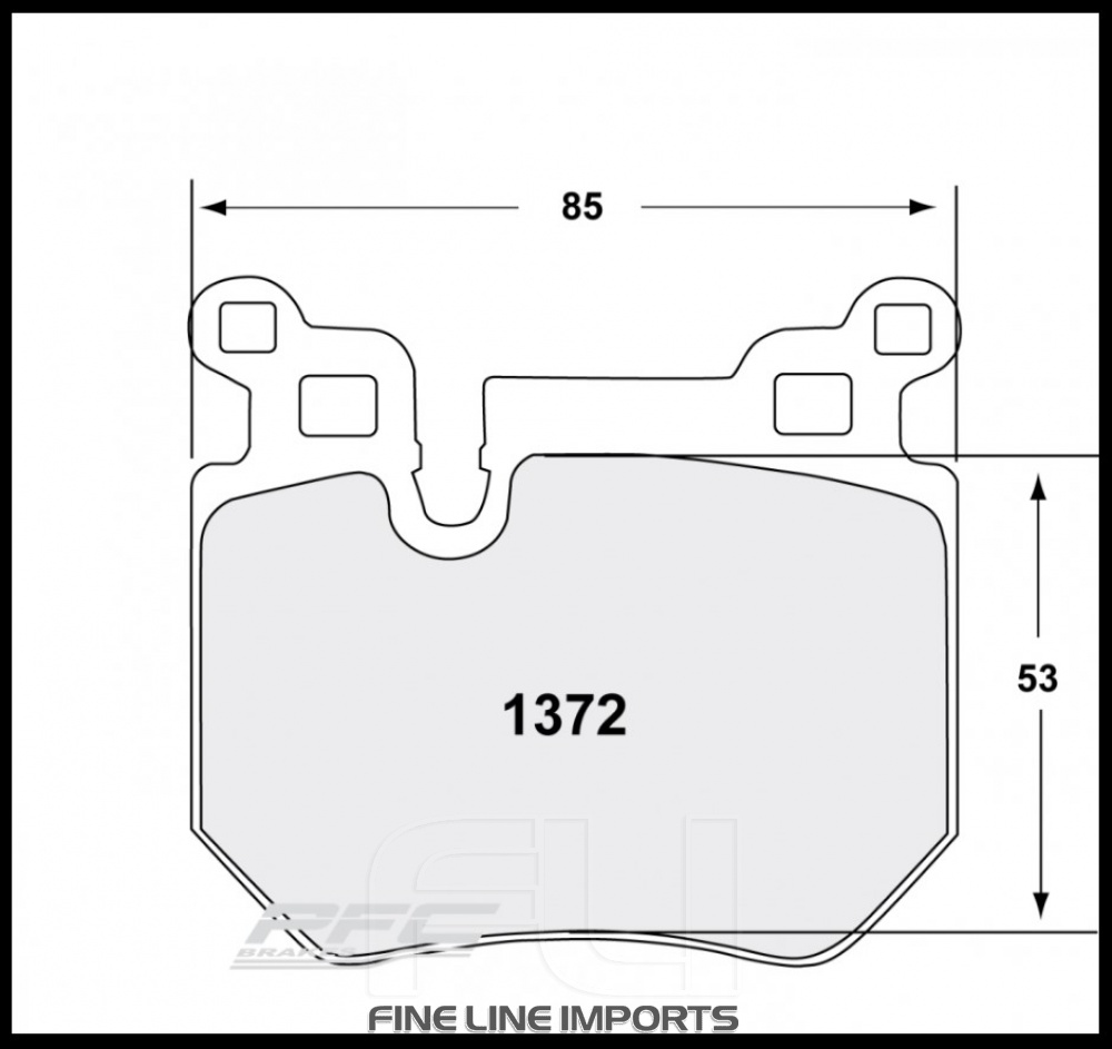 1372 CARBON METALLIC BRAKE PAD SET (PFC-1372.10)
