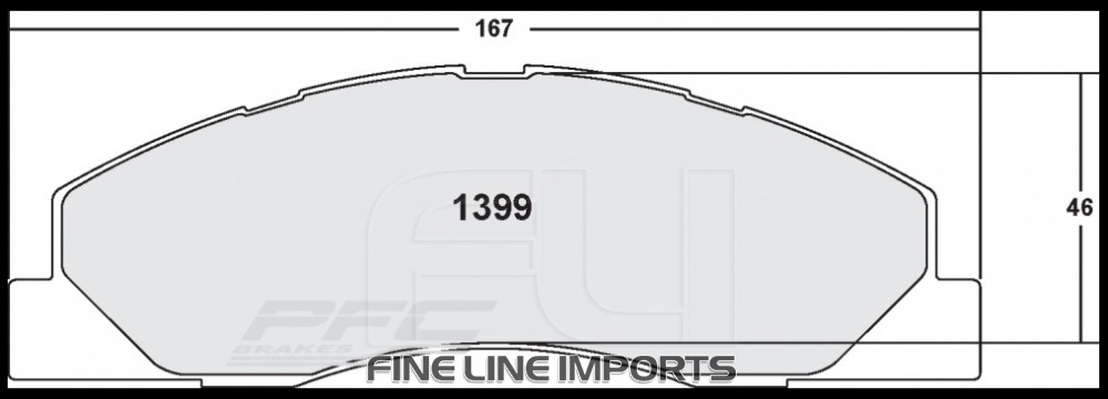 1399 CARBON METALLIC BRAKE PAD SET (PFC-1399.22)