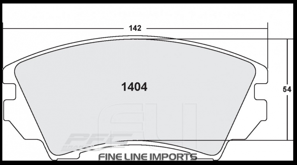 1404 Z-RATED BRAKE PAD SET (PFC-1404.10)