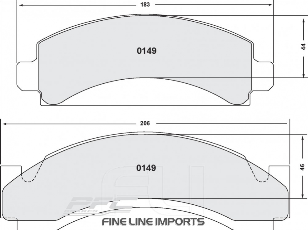 149 CARBON METALLIC BRAKE PAD SET (PFC-0149.22)