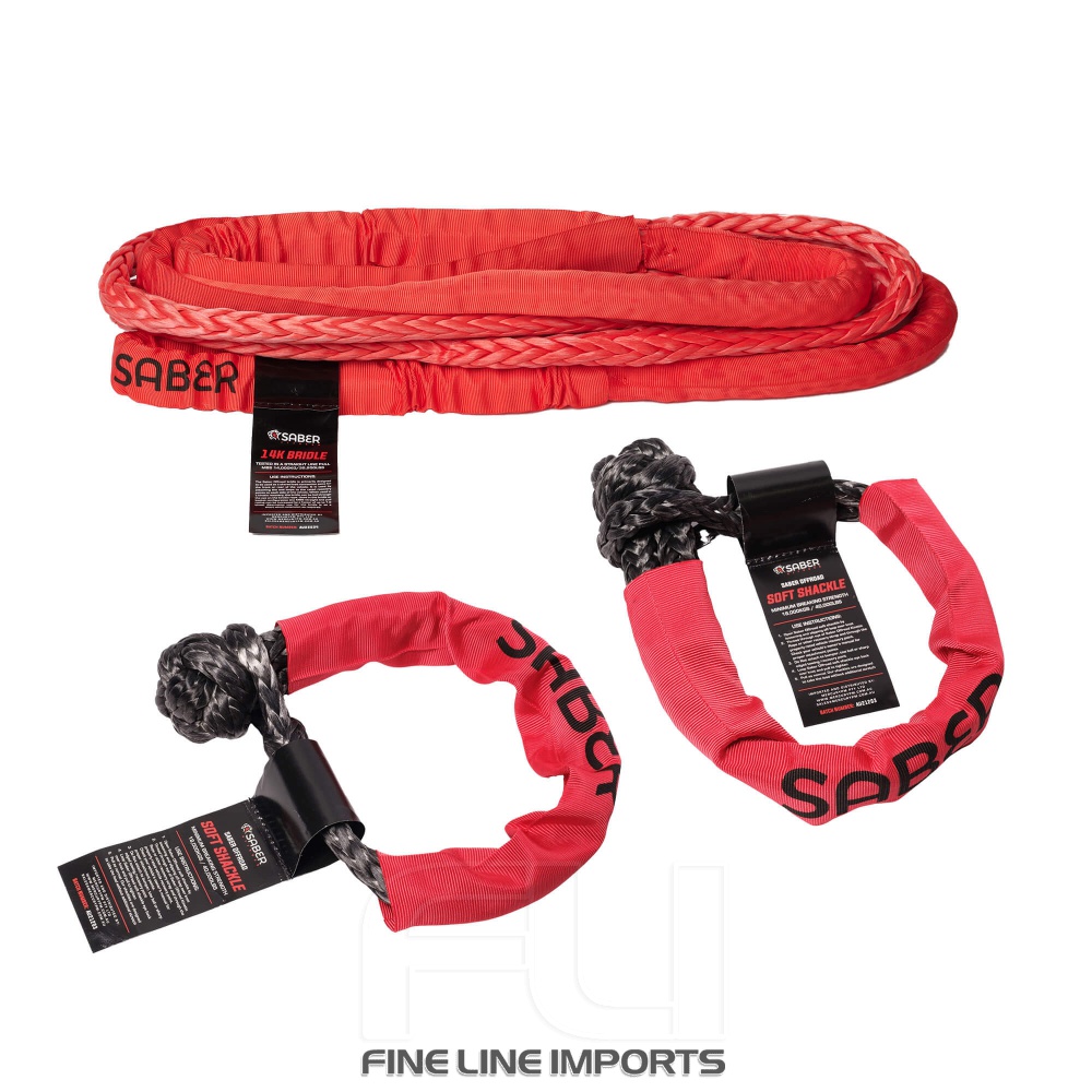 14mm SaberPro Bridle & Twin 15K Soft Shackle Kit (SBR-BRK14-5)