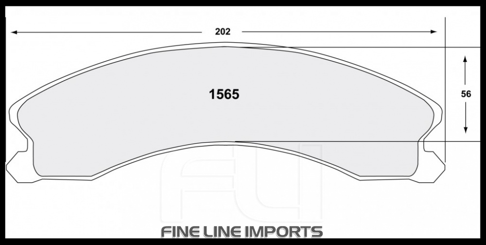 1565 CARBON METALLIC BRAKE PAD SET (PFC-1565.21)