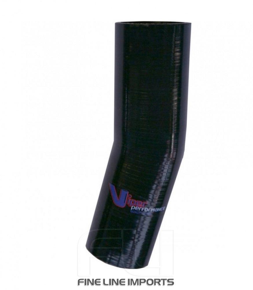 15 Graden Bocht 76mm Zwart