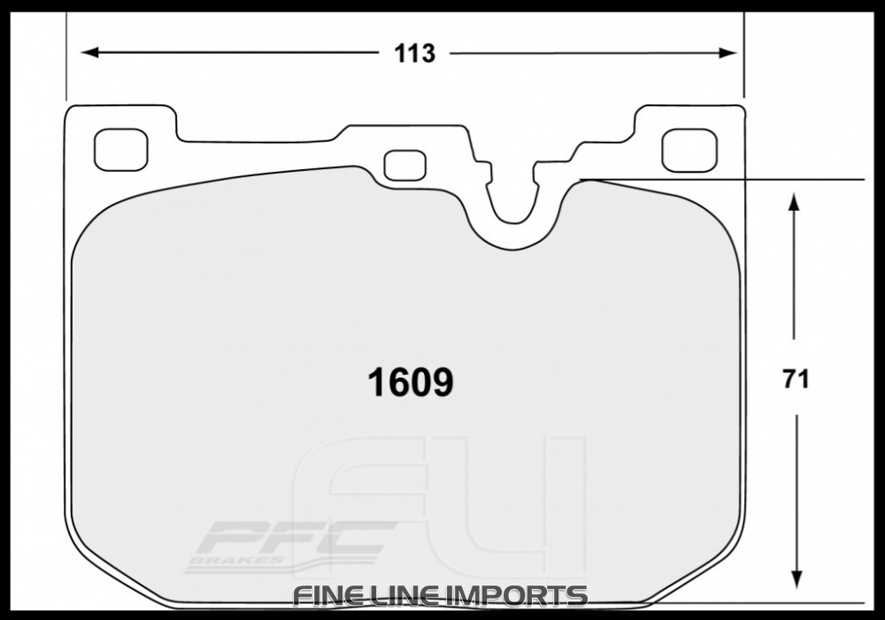1609 RACE PAD SET - 11 CMPD 17 MM (PFC-1609.11.17.44)