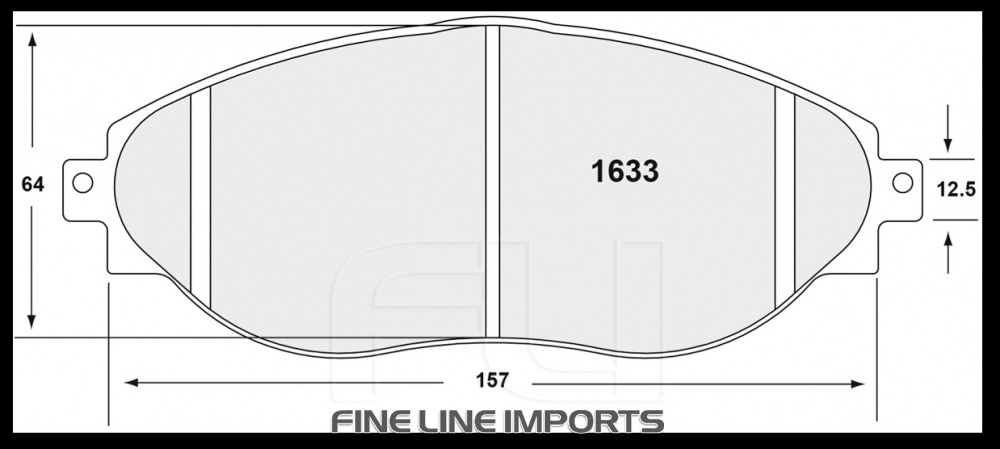 1633 RACE PAD SET - 01 CMPD XX MM (PFC-1633.01.00.44)