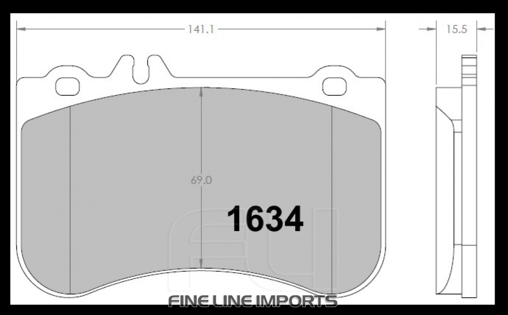 1634 RACE PAD SET - 01 CMPD XX MM (PFC-1634.01.00.44)