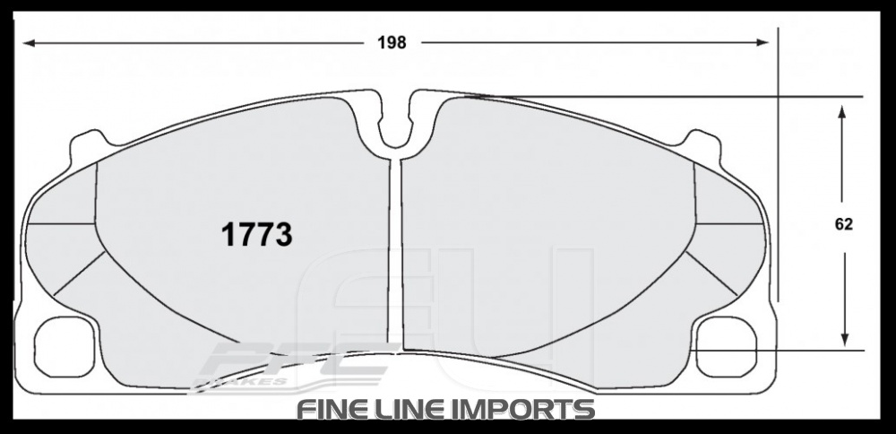 1773 RACE PAD SET - 11 CMPD 17 MM (PFC-1773.11.17.44)