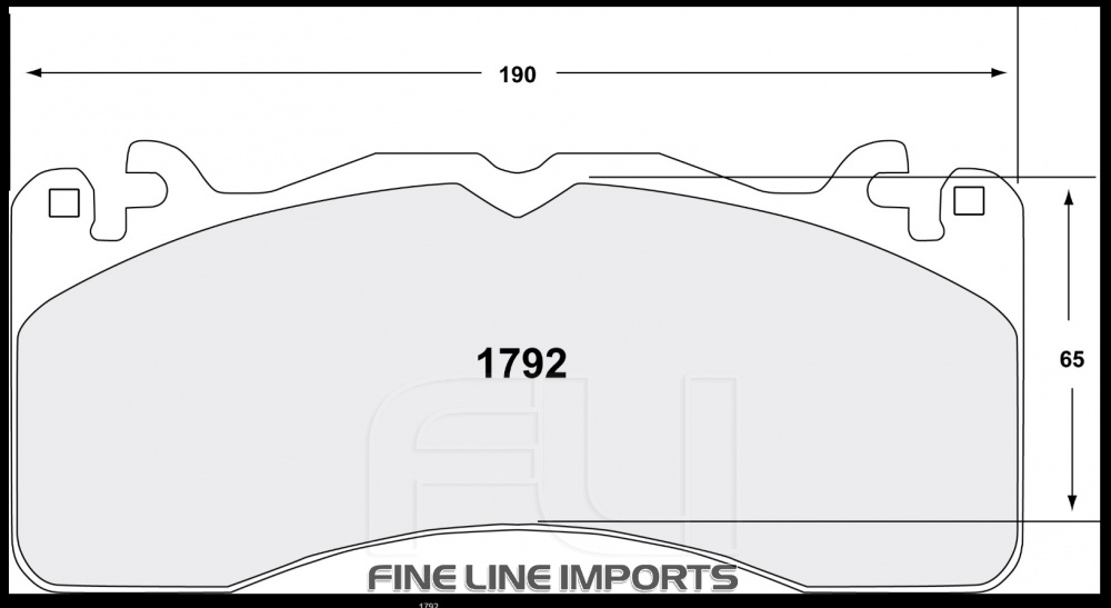 1792 Z-RATED BRAKE PAD SET (PFC-1792.10)