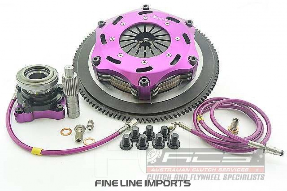 184mm Rigid Ceramic Twin Plate Clutch Kit Incl Flywheel & Concentric Slave Cilinder