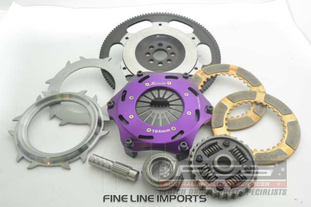 184mm Spring Ceramic Twin Plate Clutch Kit Incl Flywheel