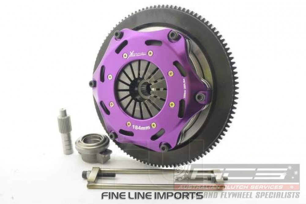 184mm Spring Ceramic Twin Plate Clutch Kit Incl Flywheel