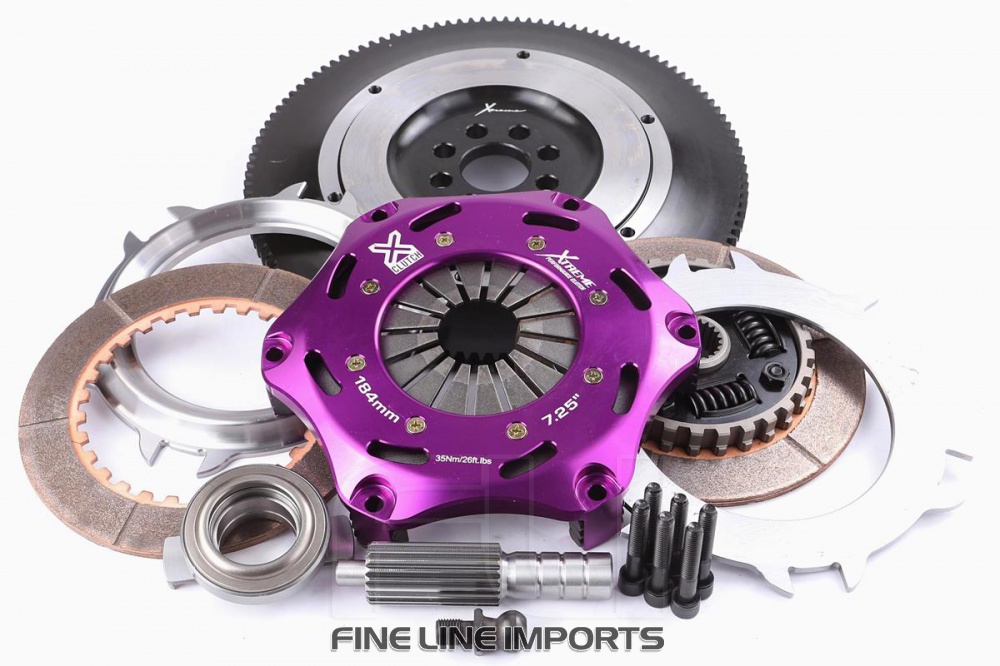 184mm Spring Ceramic Twin Plate Clutch Kit Incl Flywheel