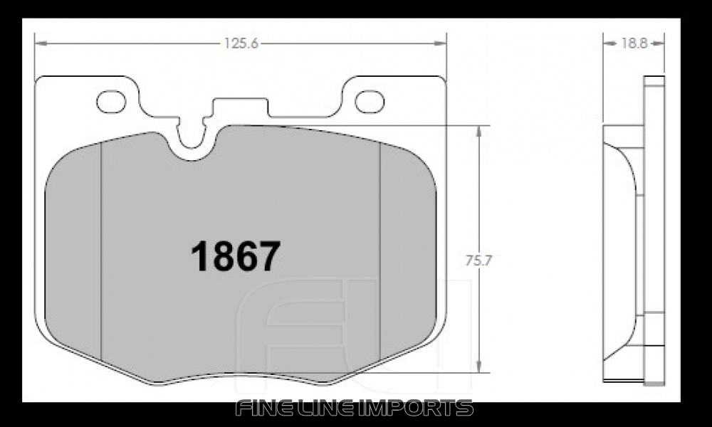 1867 RACE PAD SET - 11 CMPD 19 MM (PFC-1867.11.19.44)