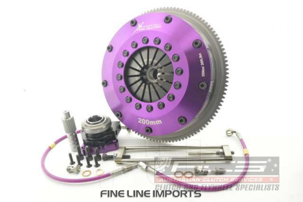 200mm Sprung Ceramic Twin Plate Clutch Kit Incl Flywheel & Concentric Slave Cilinder
