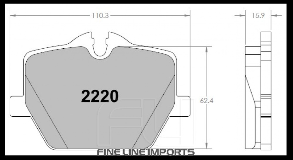 2220 Z-RATED BRAKE PAD SET (PFC-2220.10)