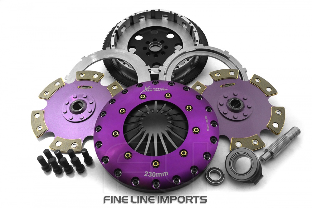 230mm Rigid Ceramic Twin Plate Clutch Kit Incl Flywheel