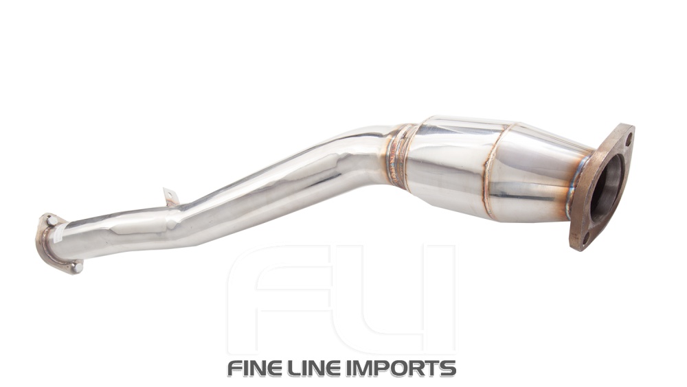 2.5 inch High-Flow Cat-Pipe, 304 Stainless Steel