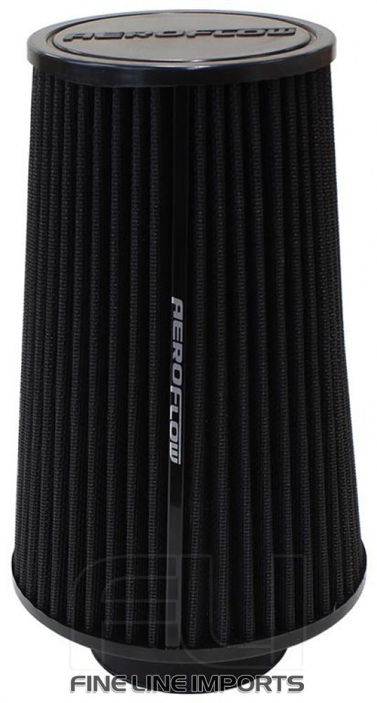 Image of AEROFLOW 76mm CLAMP-ON ROUND FILTER       6.15 Inch O.D, 8.9 HIGH BLACK COTT - AF2711-0810