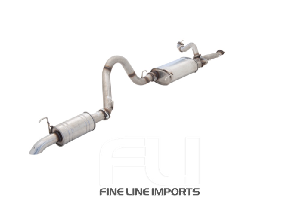 3 inch Cat-Back System, 409 Raw Stainless Steel