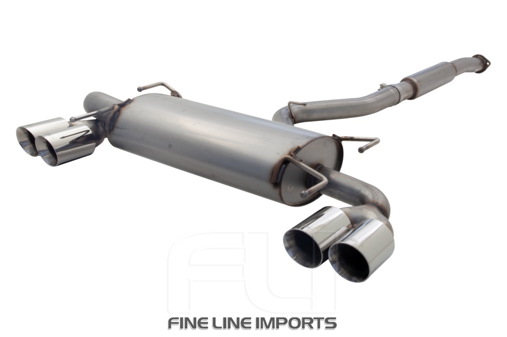 3 inch Cat-Back System, 409 Raw Stainless Steel