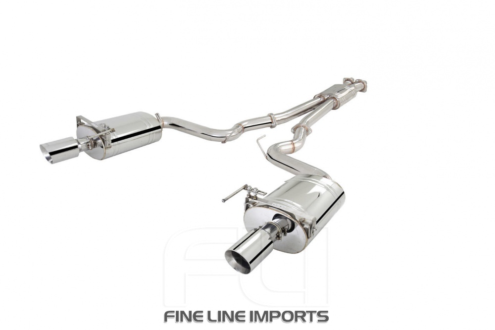 3 inch Cat-Back System System with Oval Mufflers, 304 Stainless Steel