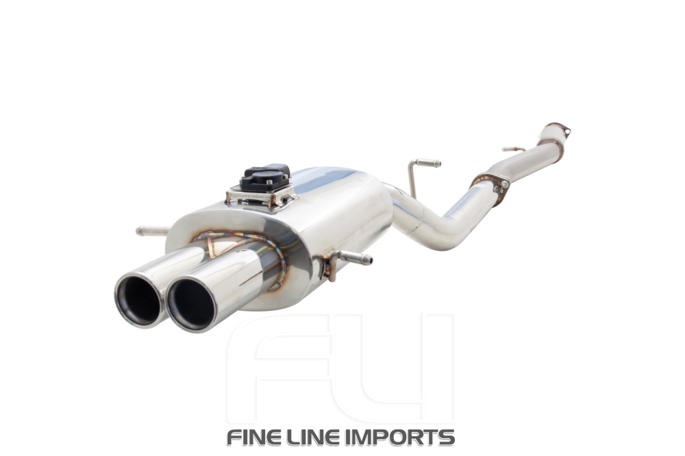 3 inch Cat-Back System with Twin Tip Varex Muffler, 304 Stainless Steel