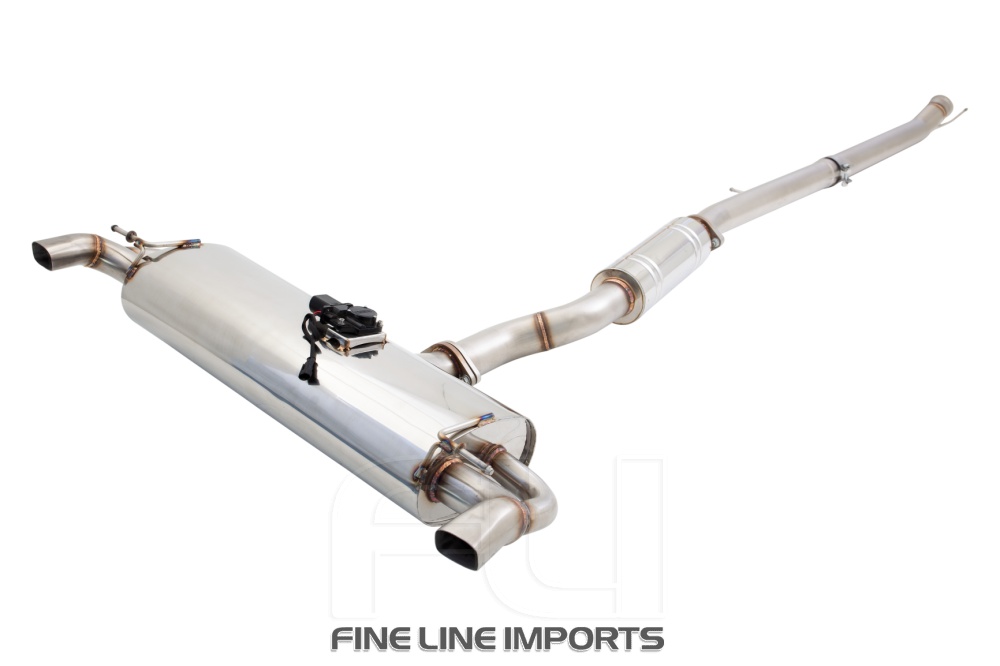 3 inch Cat-Back System with Varex Muffler, 304 Polished Stainless Steel