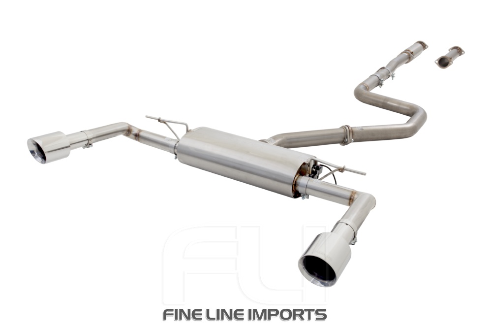 3 inch Cat-Back System with Varex Muffler, 304 Stainless Steel