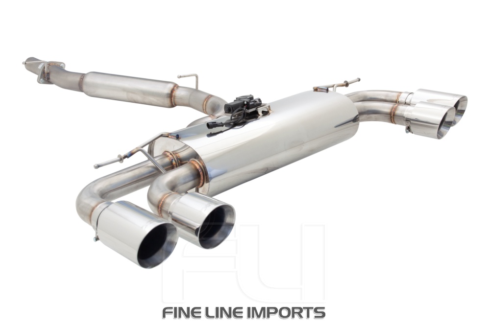 3 inch Cat-Back System with Varex Muffler, 304 Stainless Steel