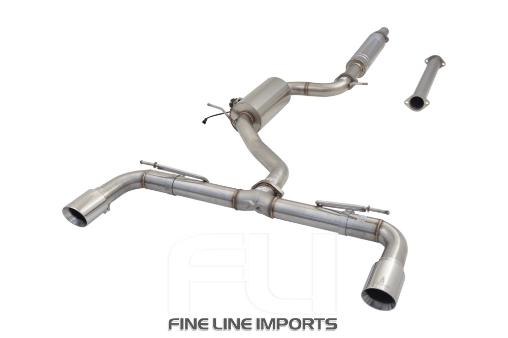 3 inch Cat-Back System with Varex Muffler, 304 Stainless Steel