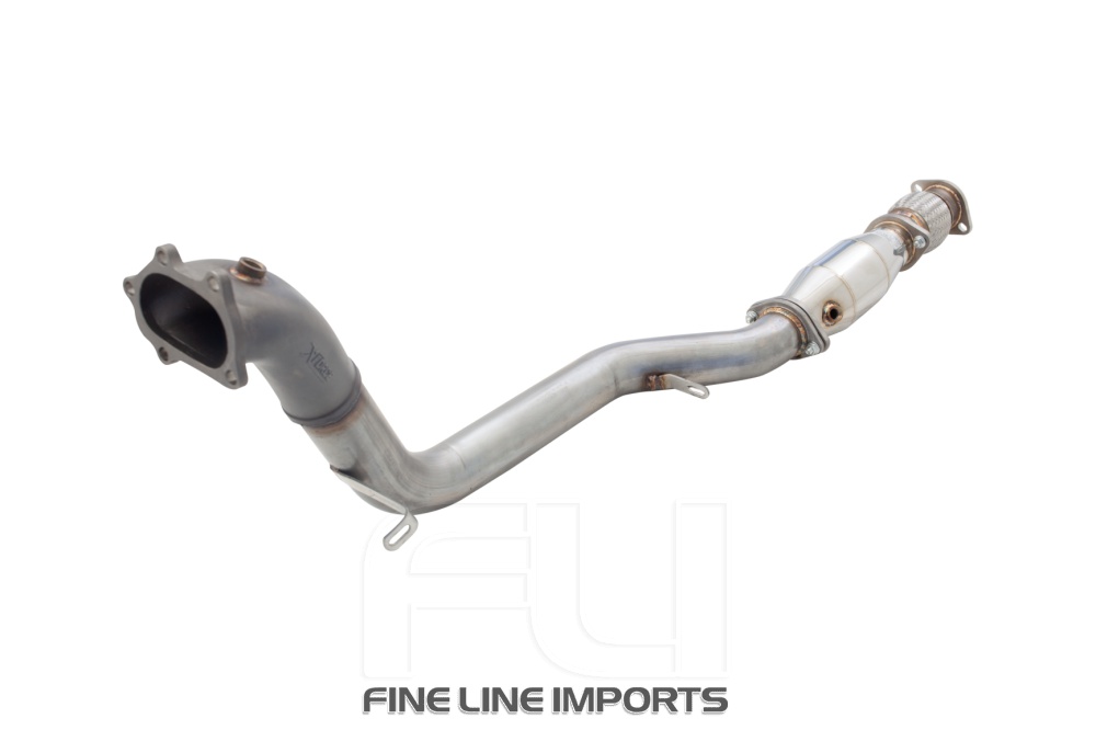 3 inch Downpipe with High-Flow Catalytic Converter, 304 Matt finish Stainless Steel