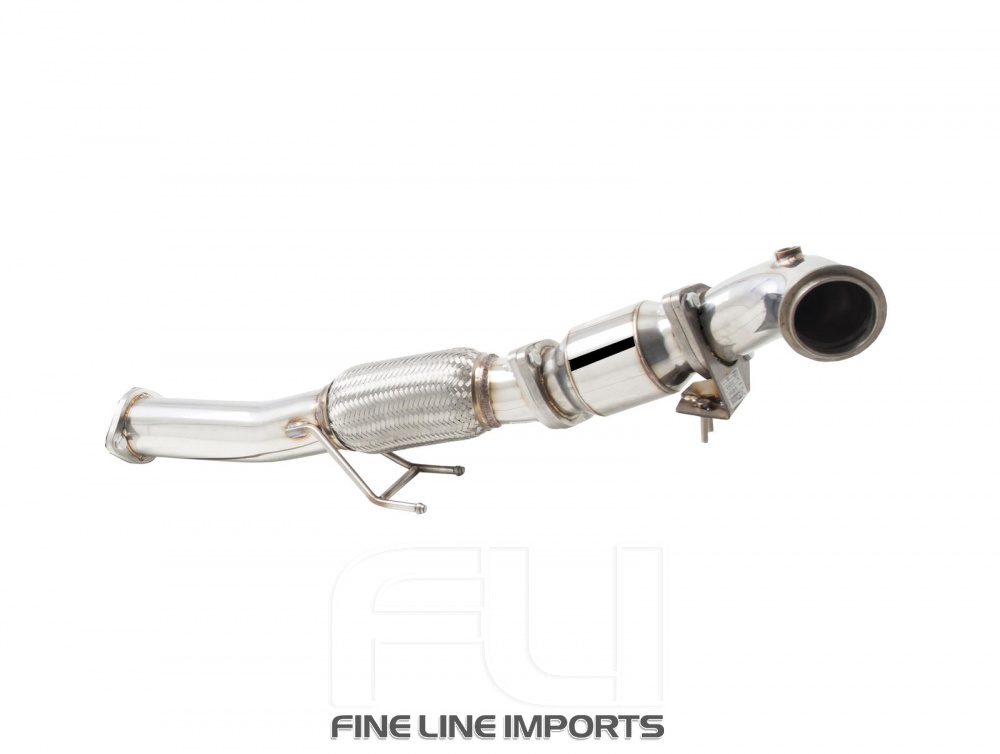 3 inch Downpipe with High-Flow Catalytic Converter, 304 Stainless Steel