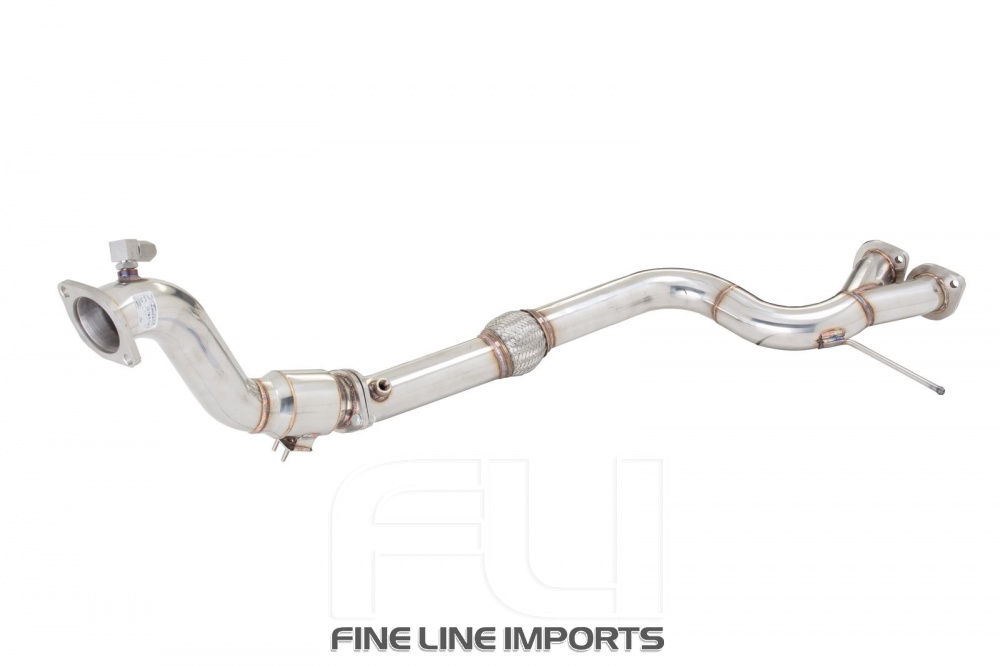 3 inch Downpipe with High-Flow Catalytic Converter, 304 Stainless Steel