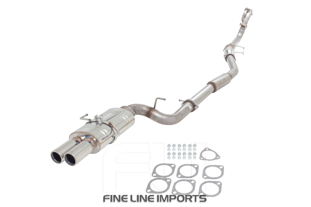 3 inch Turbo-Back System, 409 Raw Stainless Steel