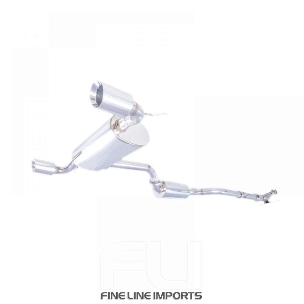 3 inch Turbo-Back System with Varex Muffler, 304 Stainless Steel