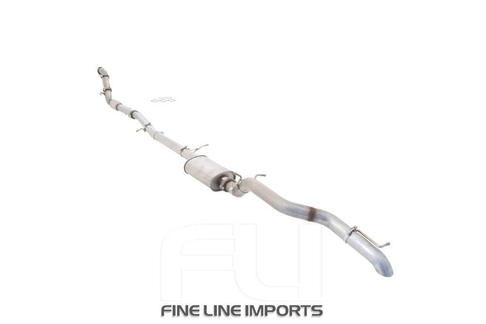 3 inch Turbo-Back System (without catalytic converter), 409 Raw Stainless Steel