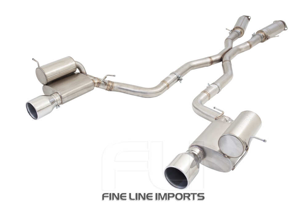 3 inch Twin Cat-Back System, 304 Stainless Steel